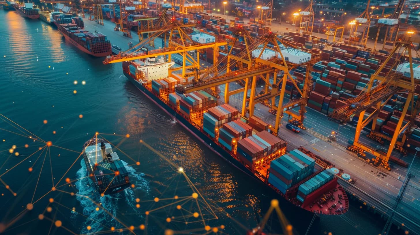 터미널 운영과 데이터 레이어가 어우러진 항만 비주얼